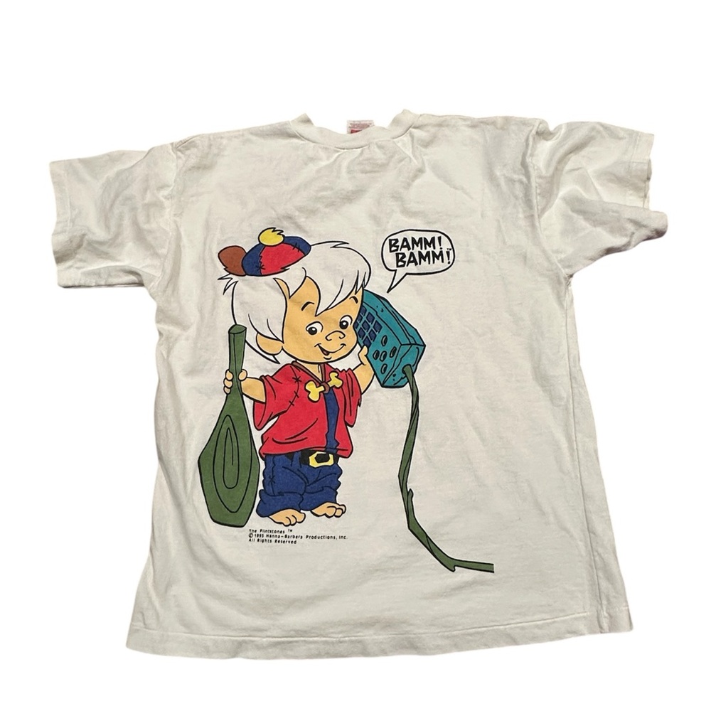 Vintage 90s Pebbles and Bam Bam kids t shirt. Size 12. - Picture 2 of 4